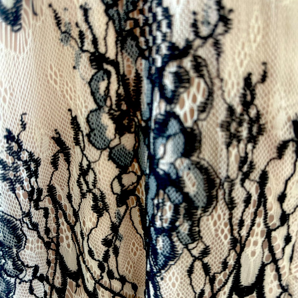 Mia Joy lace dress!! So pretty, long, tapped up in the front